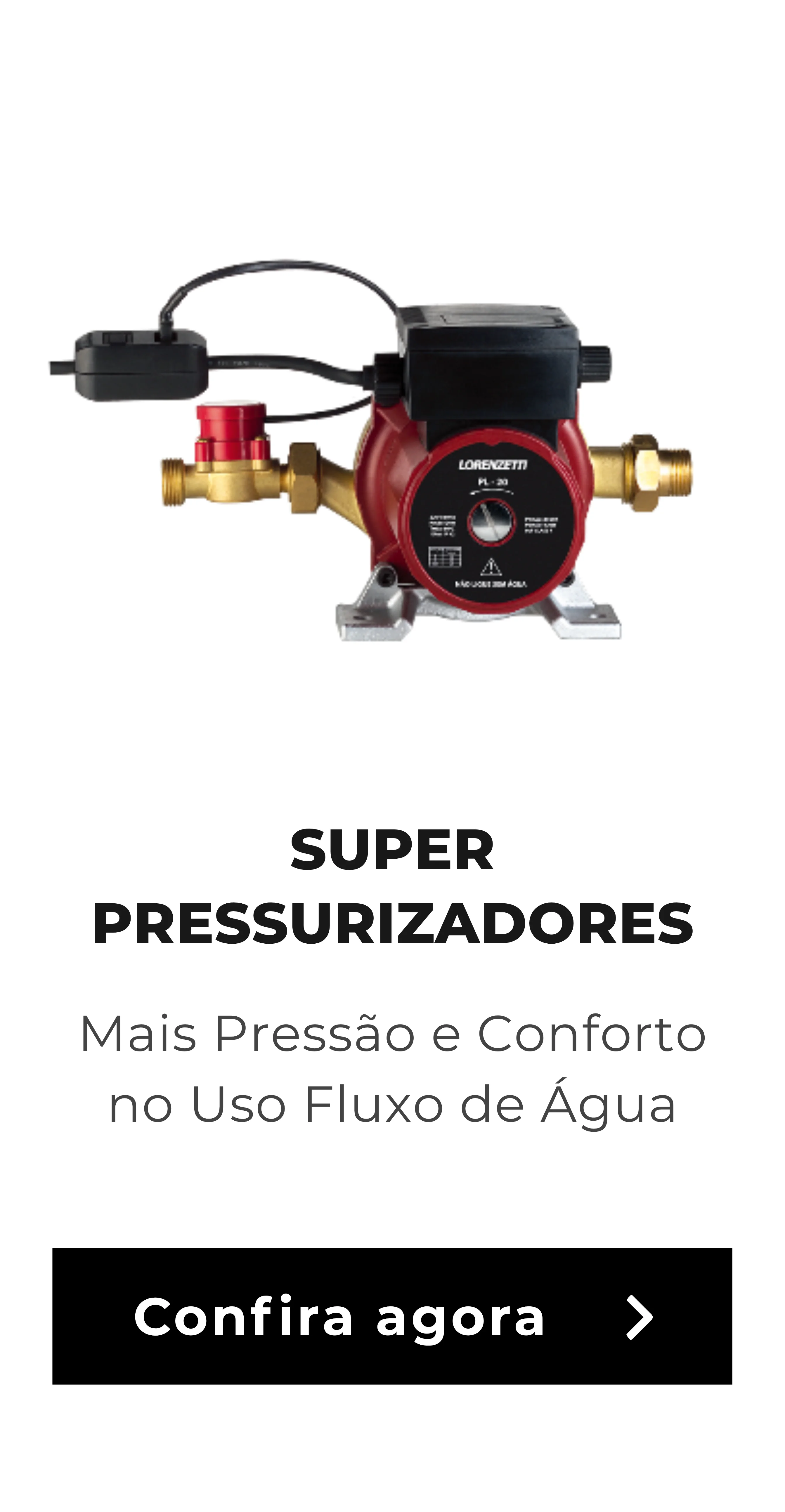 Instalação e manutenção de pressurizadores de água