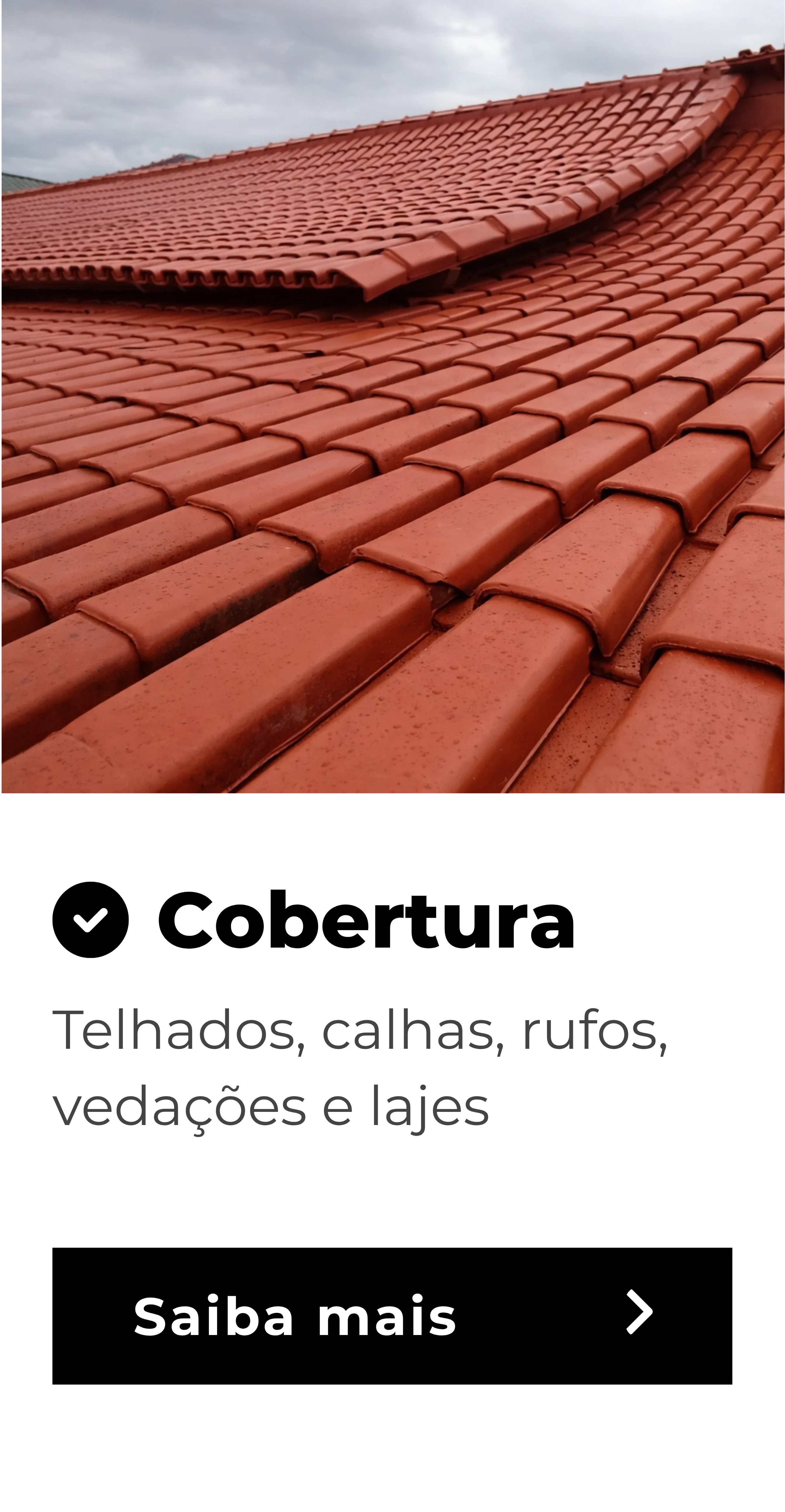 Construção e reforma de coberturas residencial e comercial