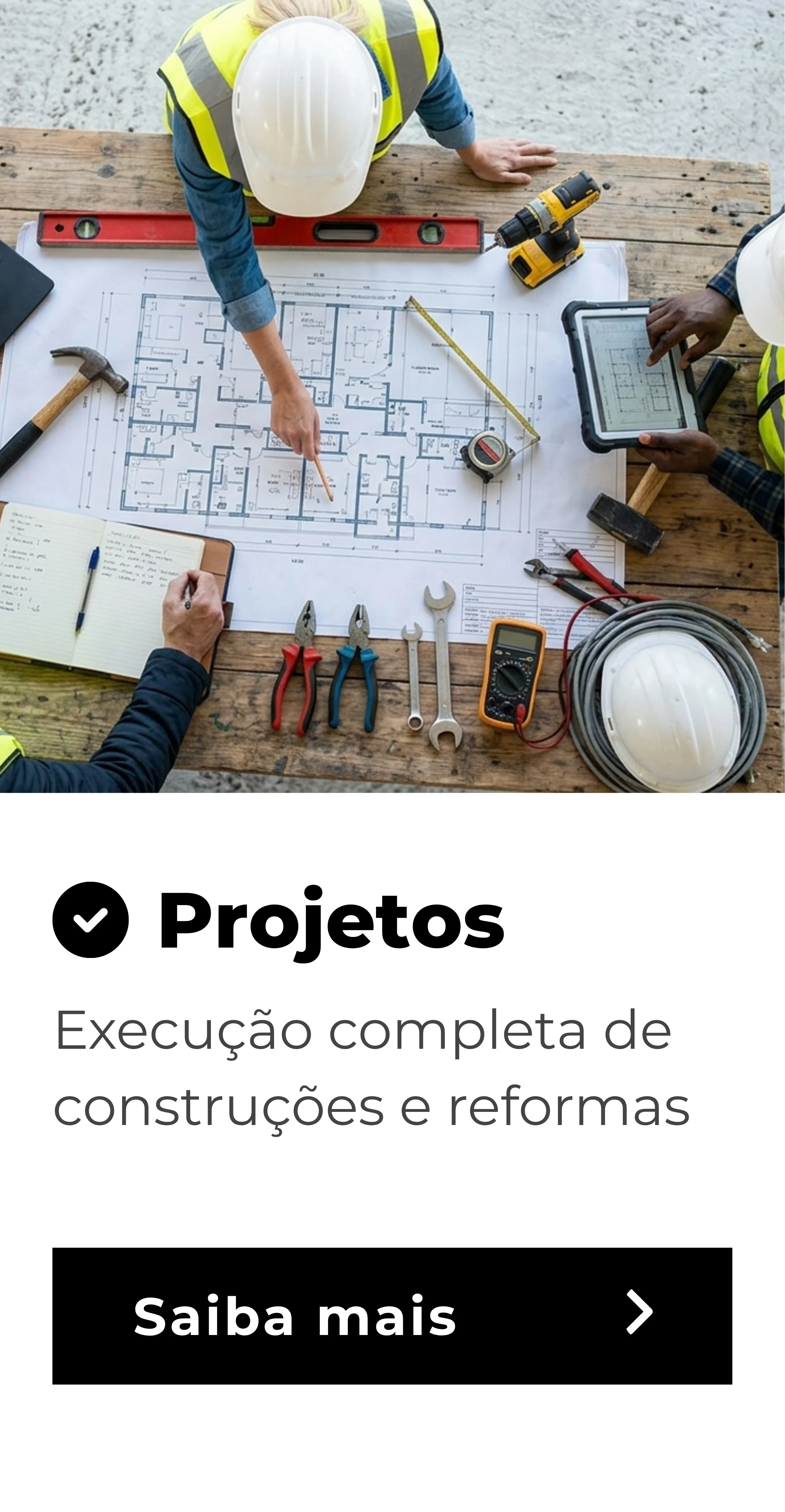 Elaboração e execução de projetos para construção